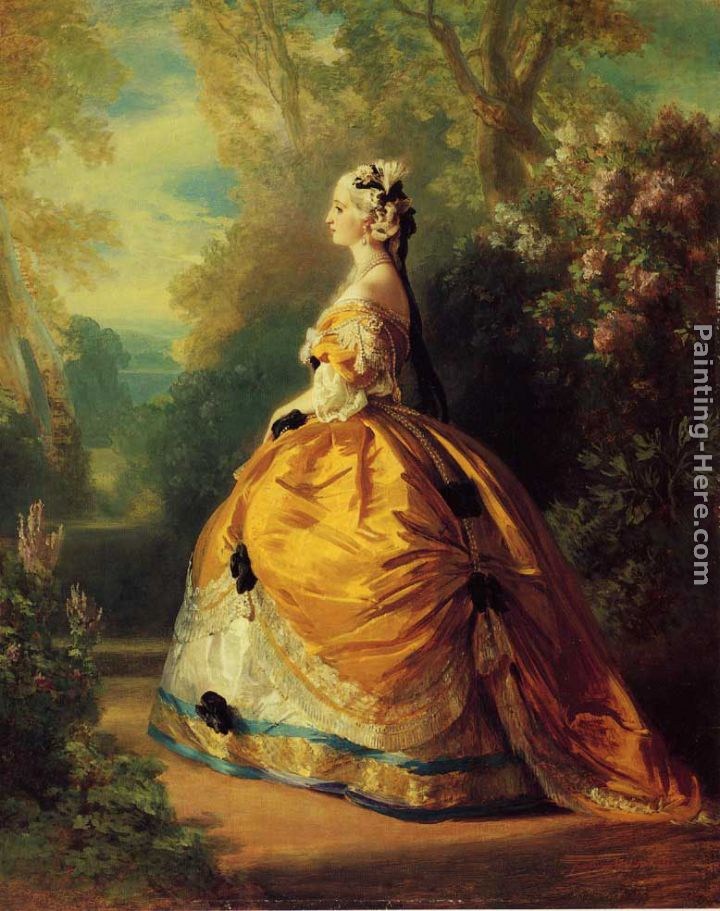 Franz Xavier Winterhalter The Empress Eugenie a la Marie-Antoinette